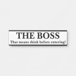 PLACA DE PORTA O CHEFE