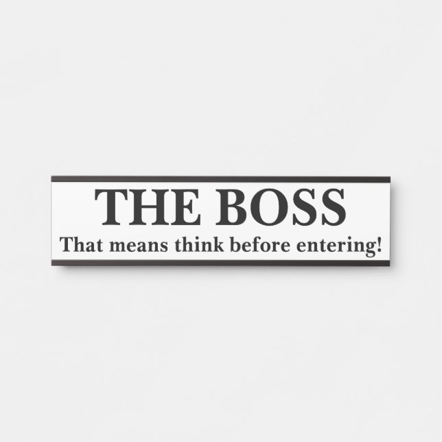 PLACA DE PORTA O CHEFE (Frente)