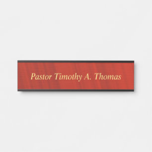 Placa De Porta O pastor