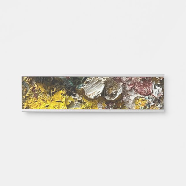 Placa De Porta Paleta de artistas #1 (Frente)