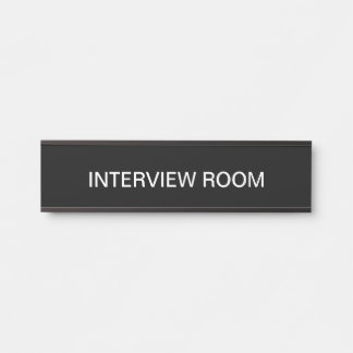 Placa De Porta Parede ou Porta da Sala de Entrevistas do Office S