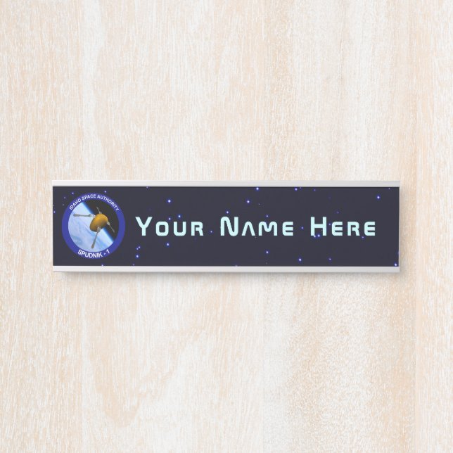 Placa De Porta Patch da Missão de Satélite Idaho Spudnik (Frente)