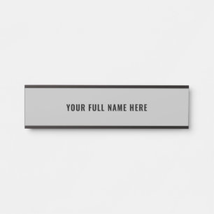 Placa De Porta Personalize o seu nome de Cheio - Sinal de porta -