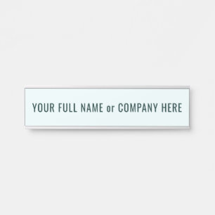 Placa De Porta Personalize seu nome, Sinal de porta Escolher core
