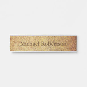 Placa De Porta Placa conhecida Textured da porta da mesa da