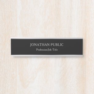 Placa De Porta Preto e modelo profissional da prata glamoroso