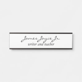 Placa De Porta Profissão moderna de Na moda de manuscrito