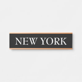 Placa De Porta Relógio Mundial de Fuso Horário