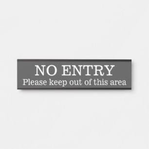 Placa De Porta Respeitável e limpo "SEM ENTRADA"