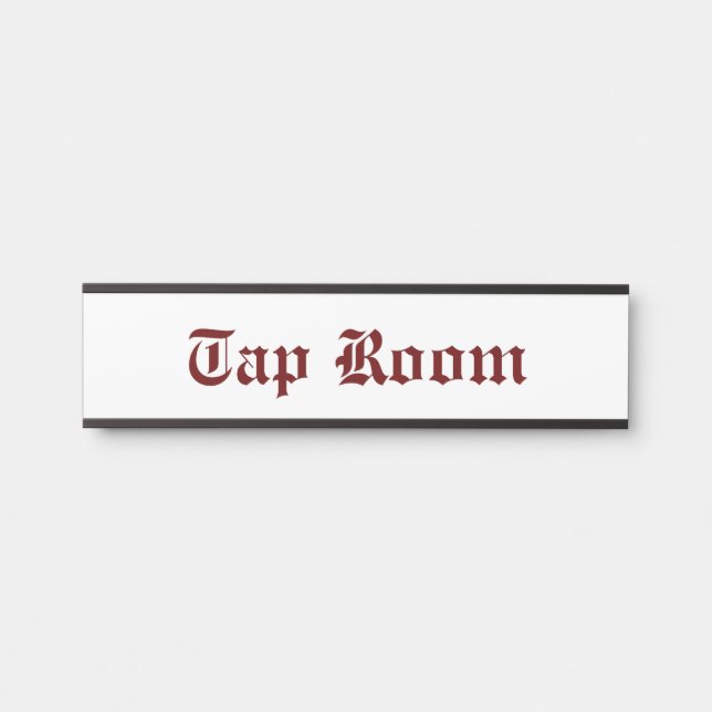 Placa De Porta Sala de Toque Vermelho (Frente)