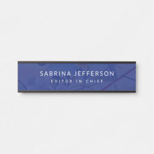Placa De Porta Simples e Elegante