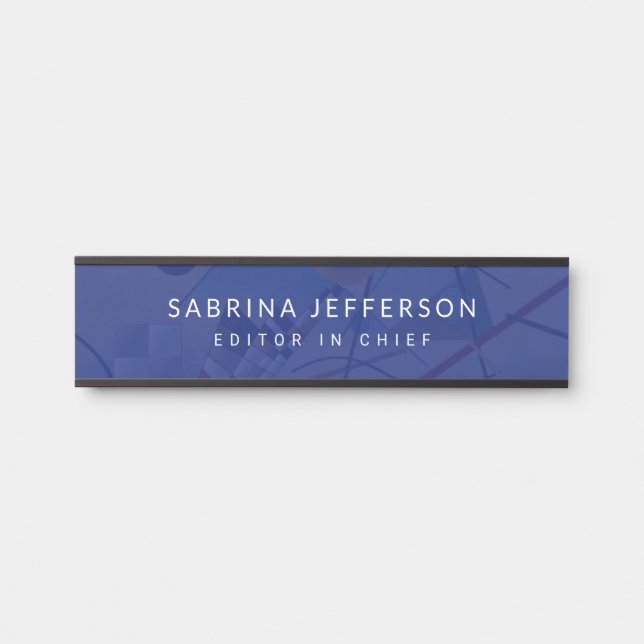 Placa De Porta Simples e Elegante (Frente)