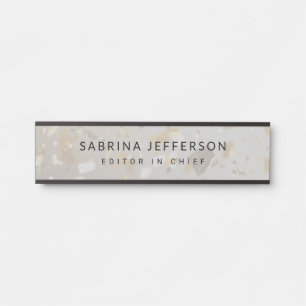 Placa De Porta Simples e Elegante