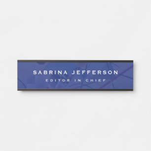 Placa De Porta Simples e Elegante