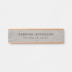 Placa De Porta Simples e Elegante