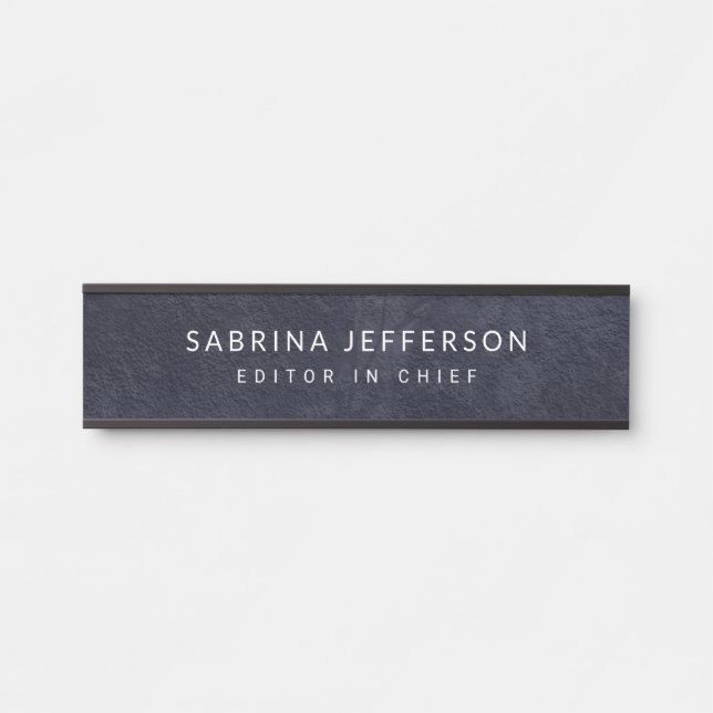 Placa De Porta Simples e Elegante (Frente)