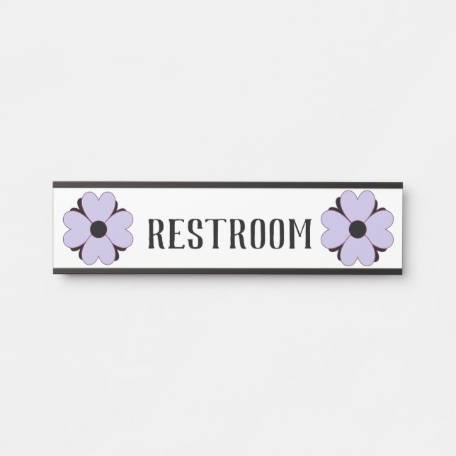 Placa De Porta Sinais de Banheiro Unisex - Sinal de Sala Unisex (Frente)