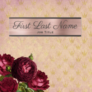 Placa De Porta Sinais de porta para Rosa de sinal de porta do Off