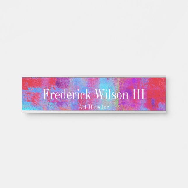 Placa De Porta Sinal cúbico de porta de parede da mesa de manuten (Frente)