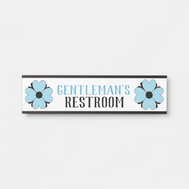 Placa De Porta Sinal de banheiro masculino (Frente)