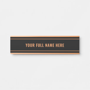 Placa De Porta Sinal de Porta com Nome Personalizado Exemplo de C