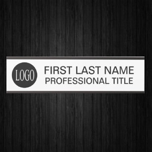 Placa De Porta Sinal de Porta de Escritório com Logotipo da Sua E