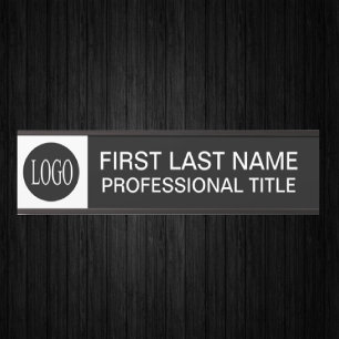 Placa De Porta Sinal de Porta de Escritório com Logotipo da Sua E