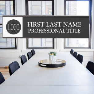 Placa De Porta Sinal de Porta de Escritório com Logotipo da Sua E