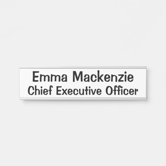 Placa De Porta Sinal de porta de travamento sofisticado (Frente)