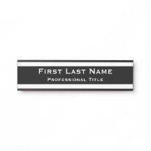 Sinal de porta do escritório moderno sinaliza pret