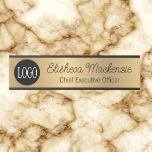 Placa De Porta Sinal de porta Dourada do escritório Falso assina 