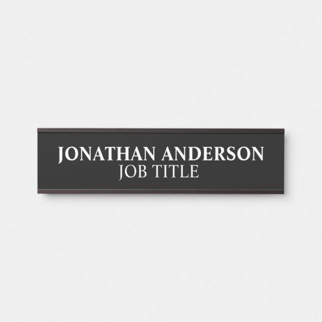 Placa De Porta Sinal de porta profissional moderna (Frente)