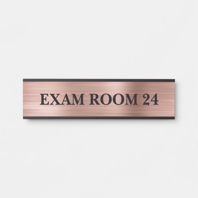 Placa De Porta Sinal do Médico Ginecologista Sala de Exame em Ros (Frente)