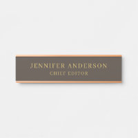 Taupe Brown e Dourado Color Professional Modern Pl