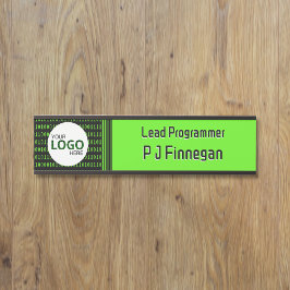 Placa De Porta Tema do software: empresa de tecnologia de código 