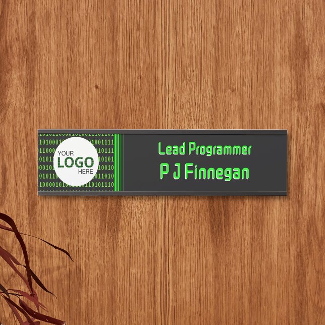 Placa De Porta Tema do software: empresa de tecnologia de código  (Criador carregado)