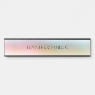 Placa De Porta Tendência Moderna Cor Verde Vermelho Vermelho Roxo