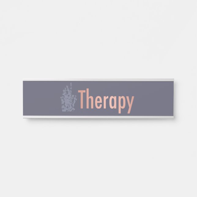Placa De Porta Therapy Door Sign (Frente)