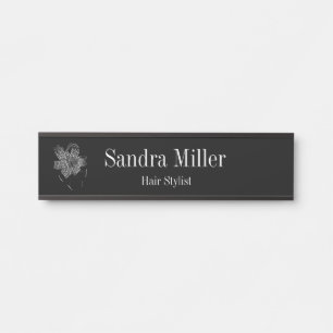 Placa De Porta Tiger Lily Prendendo Sinal de Porta Nameplate