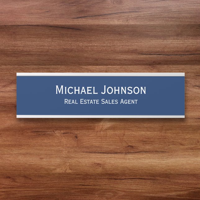 Placa De Porta Título Profissional do Office de Empresas Moderno (Modern Business Office Name Title Professional Door Sign)