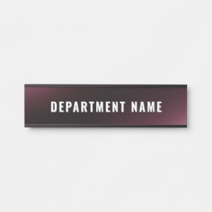 Placa De Porta Trendy Modern Simple Department Name Door Sign