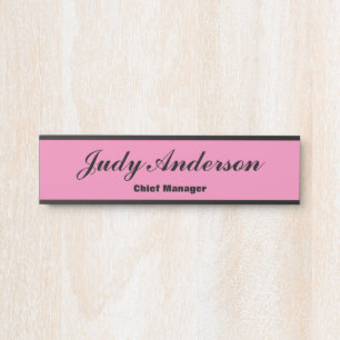 Placa De Porta Trendy Pink Professional Placebo
