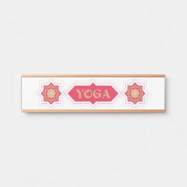 Placa De Porta Yoga
