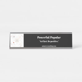 Placa de Prata Poderosa/Popular para Mesa