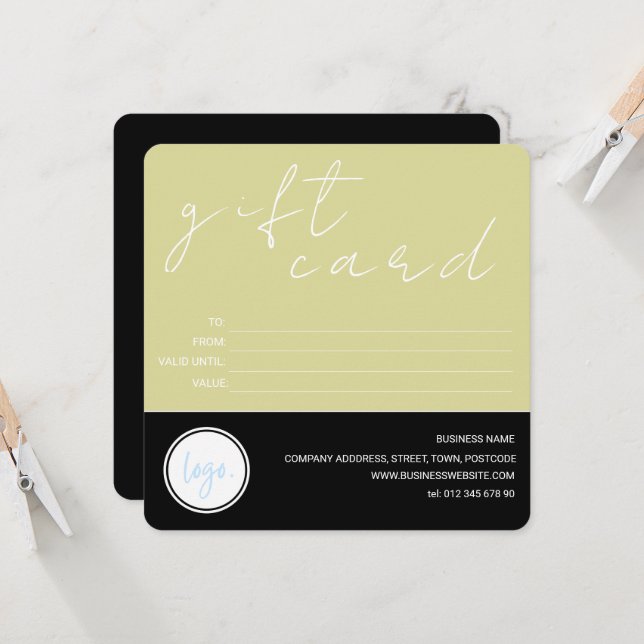 PLACA DE PRESENÇA DO CLIENTE DE LOGOTIPO DE NEGÓCI (Frente/Verso In Situ)