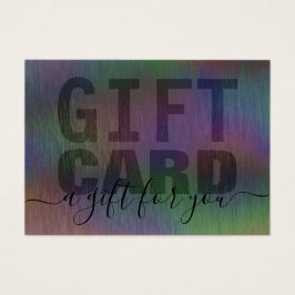 Placa de presente holográfica embebida em metal ar