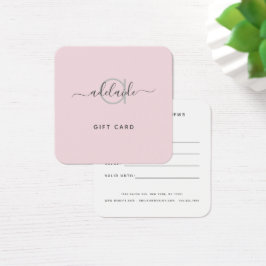 Placa de Presente Simples Monograma Simples Modern