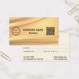 Placa de presentes de código Qr para o logotipo mo