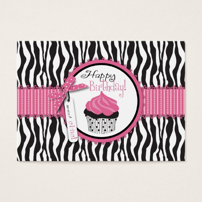 Placa de presentes para Cupcakes de chic Boutique (Frente)