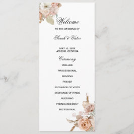 Placa de programa do lado duplo Boho Beige